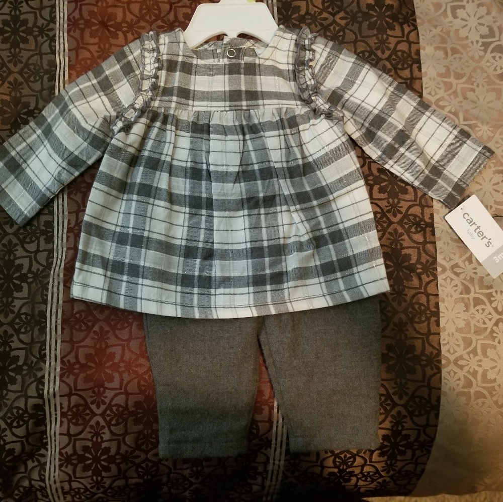 Flannel top and bottom set
